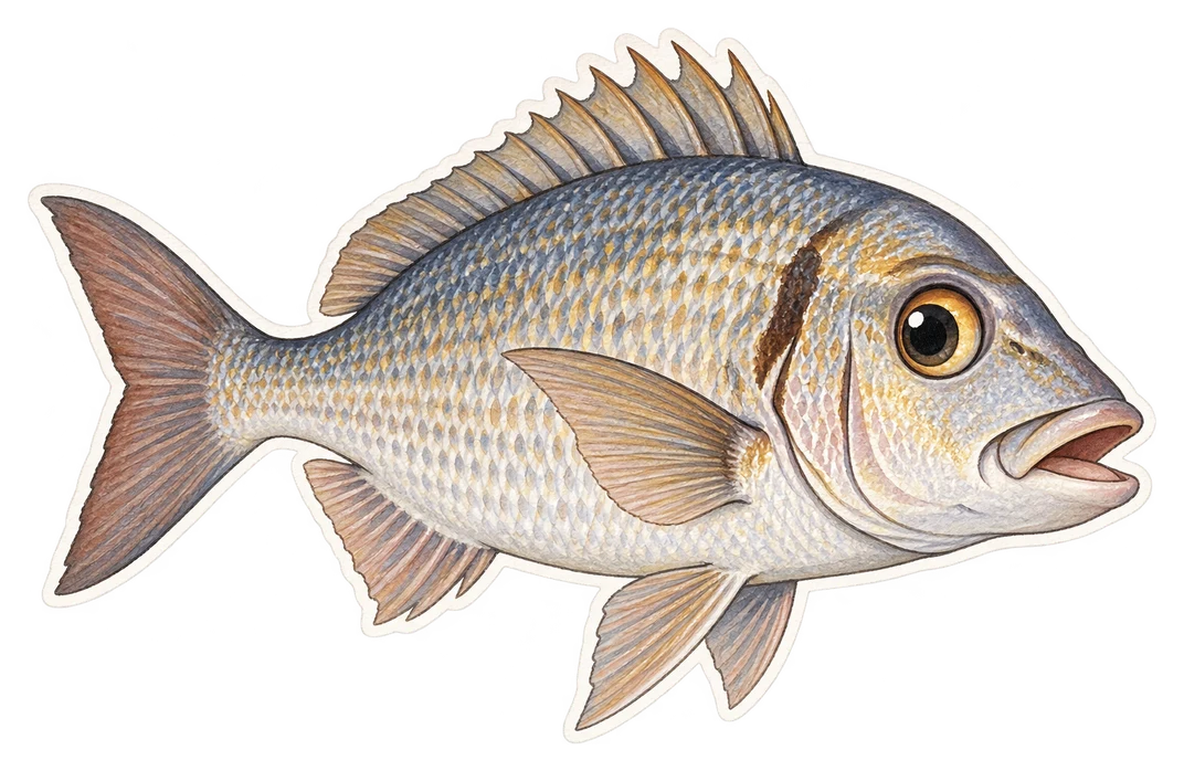Le denté à gros yeux (Dentex macrophthalmus)