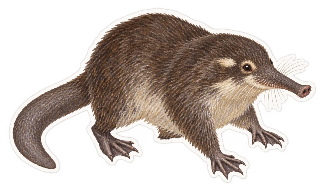 Le desman de Russie (Desmana moschata)