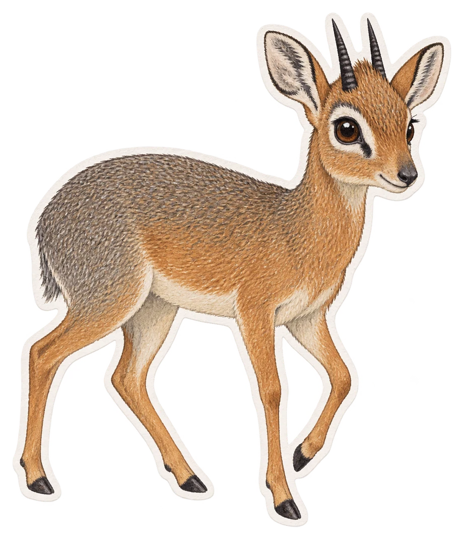 Le dik-dik de Kirk (Madoqua kirkii)