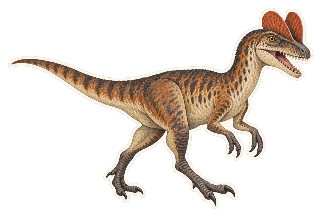 Le dilophosaure (Dilophosaurus wetherilli)