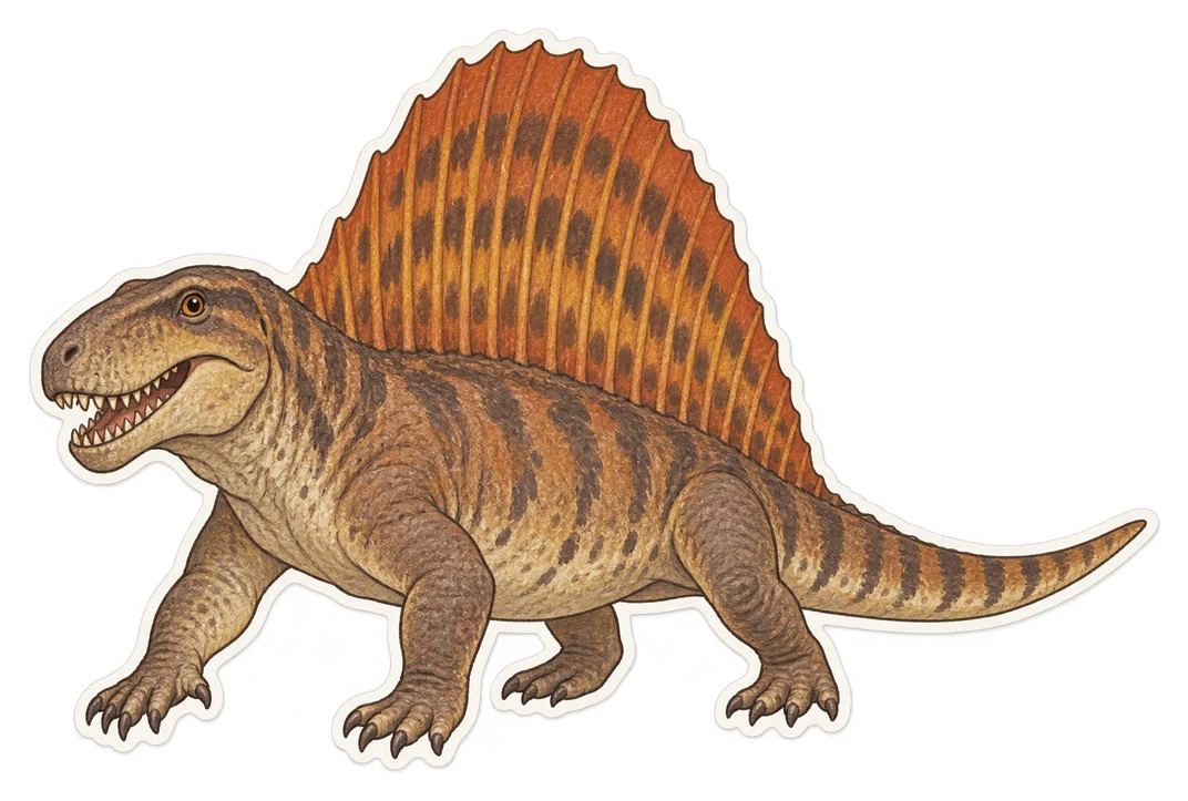 Le dimétrodon (Dimetrodon grandis)