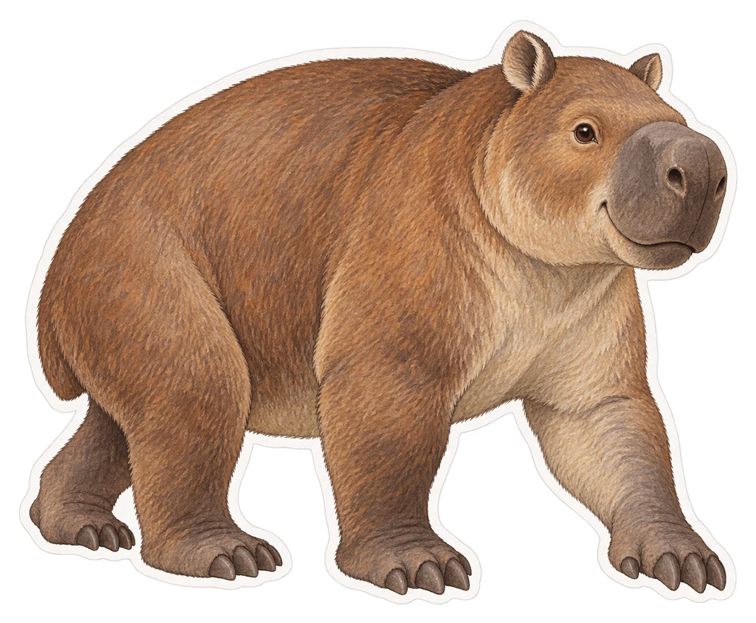 Le diprotodon (Diprotodon optatum)