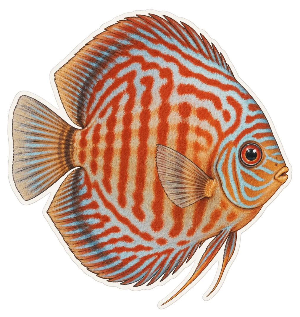 Le discus (Symphysodon aequifasciatus)