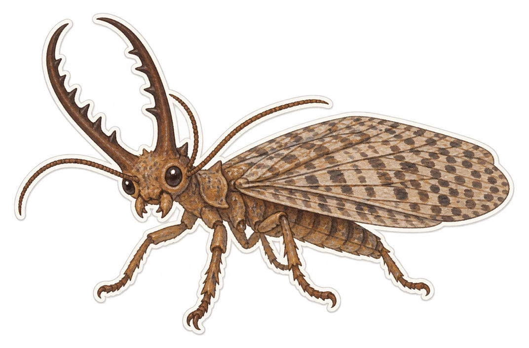 Le dobsonfly de l’Est (Corydalus cornutus)