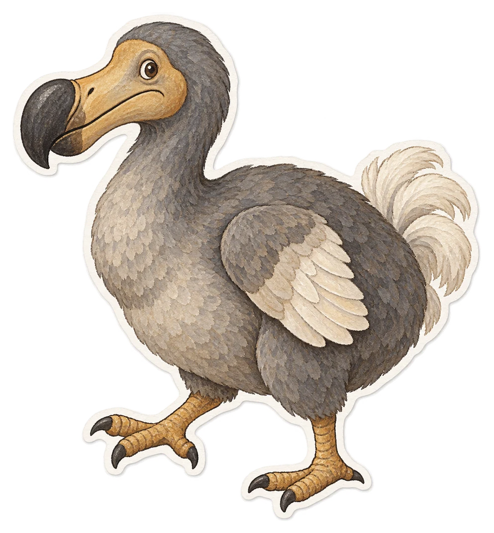 Le dodo (Raphus cucullatus)