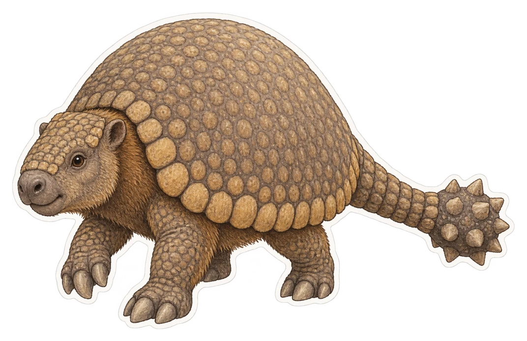 Le doédicurus (Doedicurus clavicaudatus)