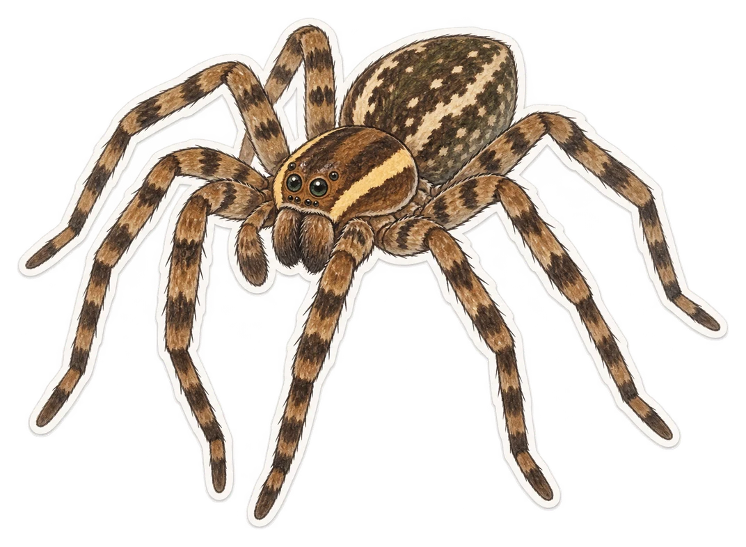 Le dolomède des marais (Dolomedes fimbriatus)