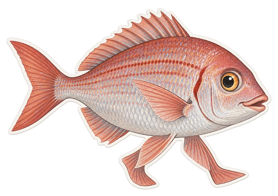 La dorade rose (Pagellus bogaraveo)