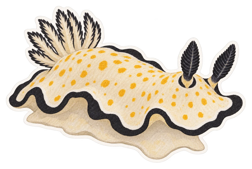 Le doris à bord noir (Dendrodoris limbata)
