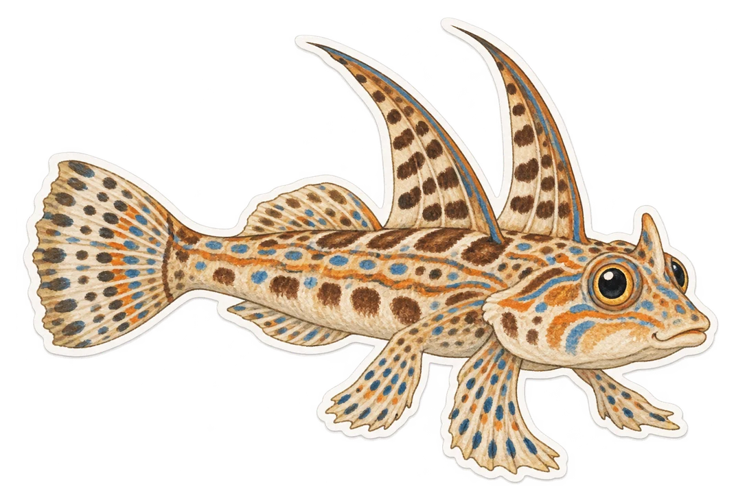 Le dragonnet lyre (Callionymus lyra)