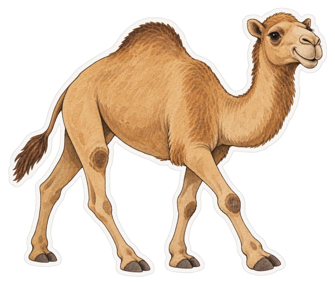 Le dromadaire (Camelus dromedarius)