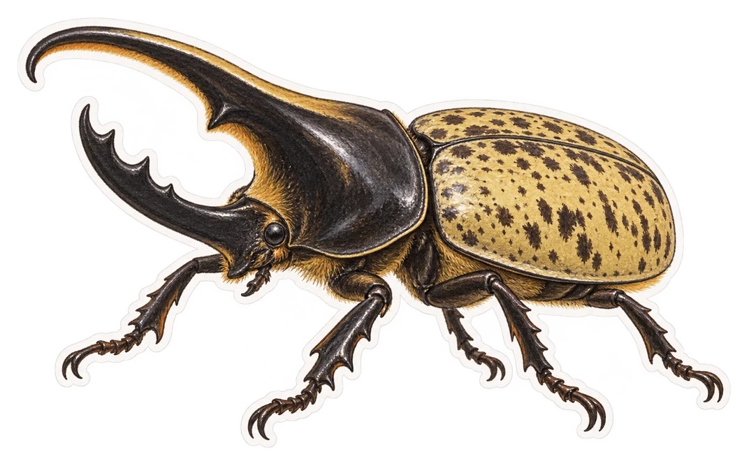 Le dynaste Neptune (Dynastes neptunus)