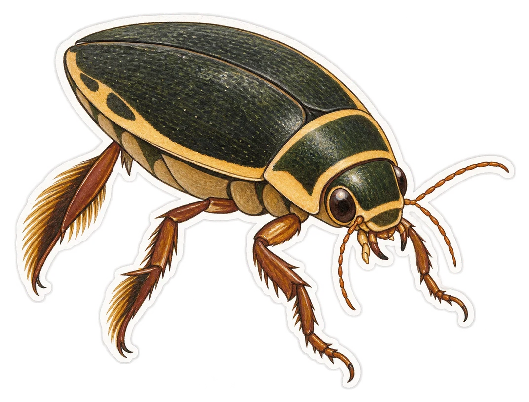 Le dytique bordé (Dytiscus marginalis)