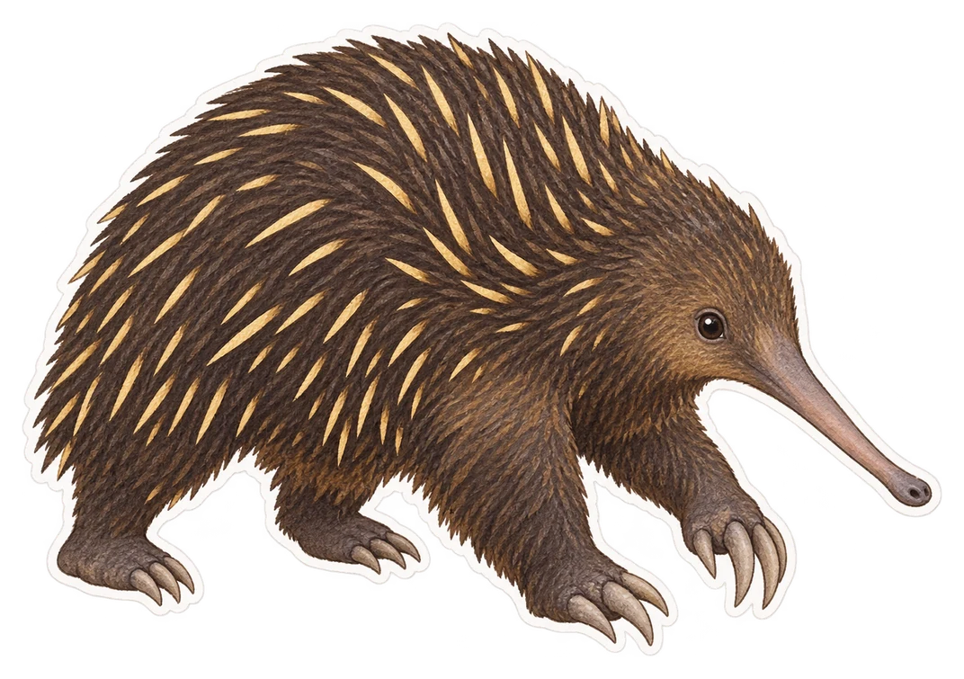 L'échidné à long bec occidental (Zaglossus bruijnii)