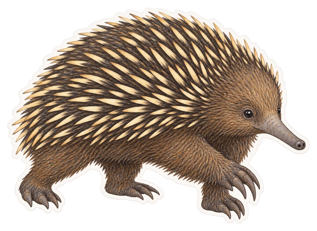 L'échidné à nez court (Tachyglossus aculeatus)