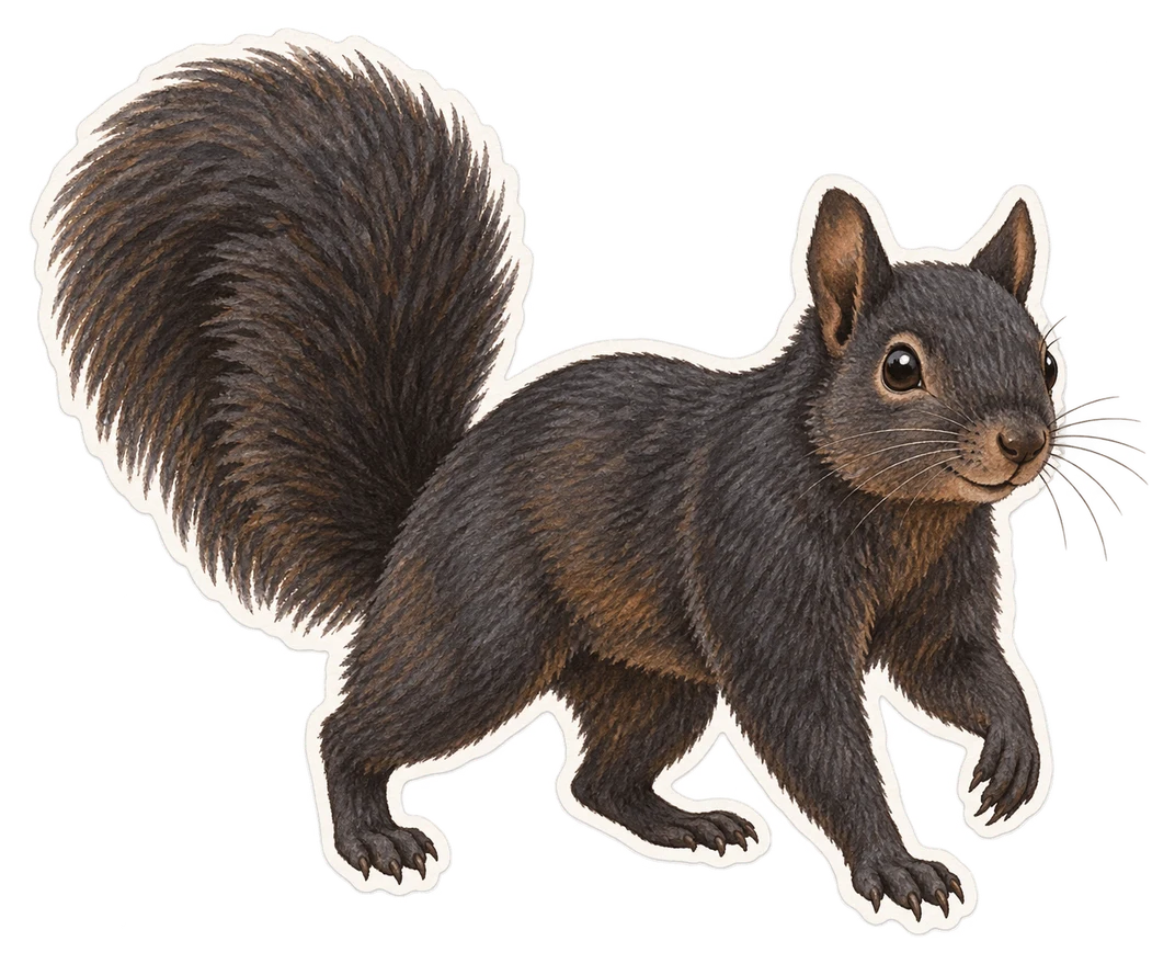 L'écureuil fauve (Sciurus niger)