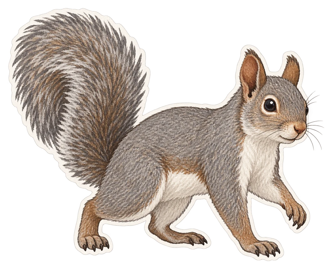 L’écureuil gris de l’Ouest (Sciurus griseus)