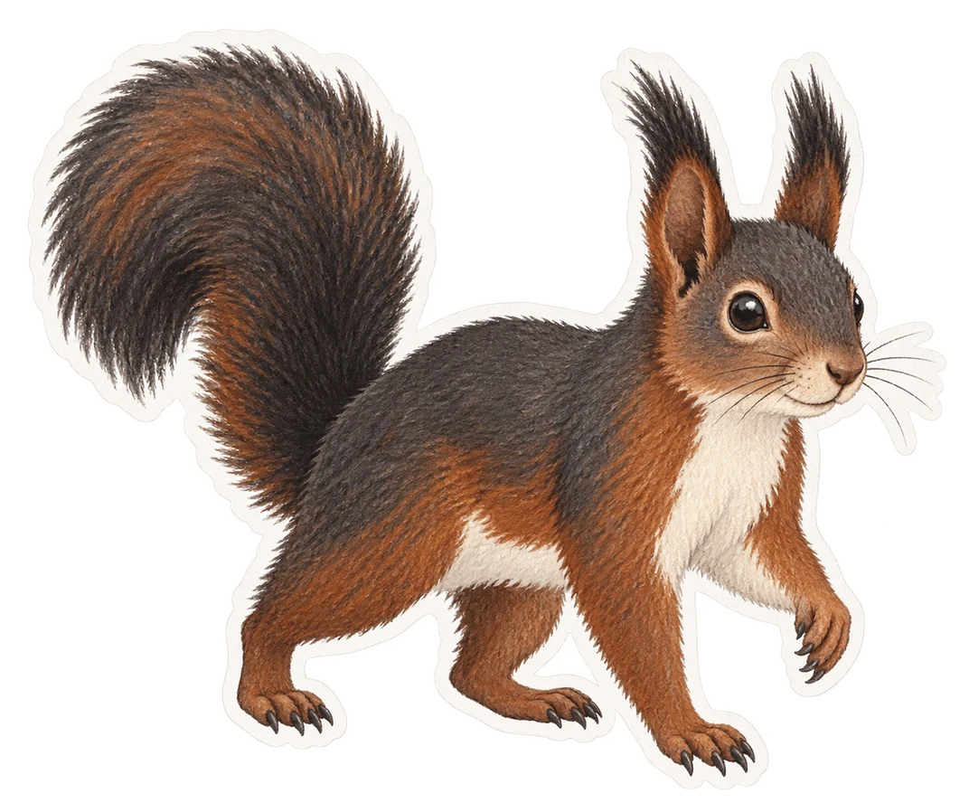 L’écureuil noir de Calabre (Sciurus meridionalis)