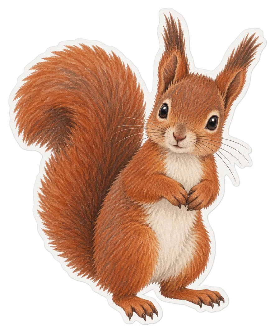 Le petit de l'écureuil