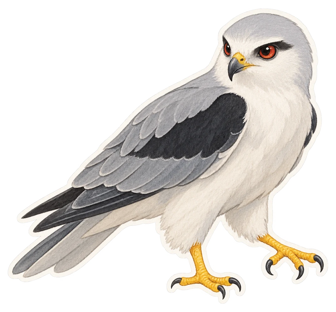 L'élanion blanc (Elanus caeruleus)