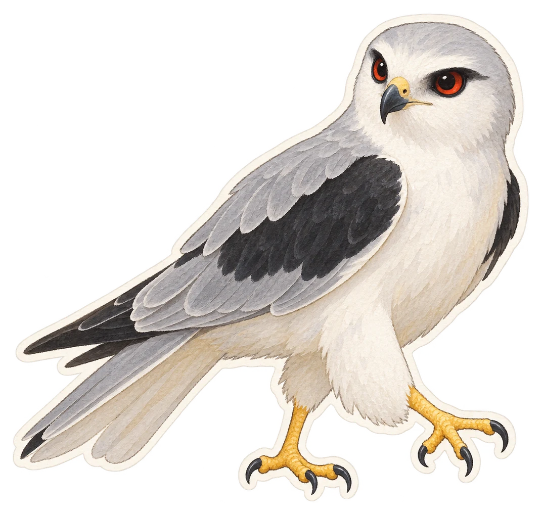 L'élanion d'Australie (Elanus axillaris)