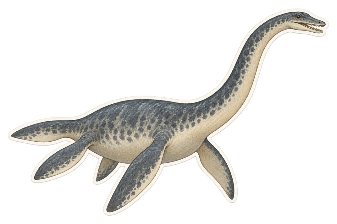 L’élasmosaure (Elasmosaurus platyurus)
