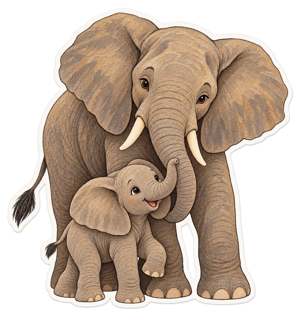 Le petit de l'éléphant