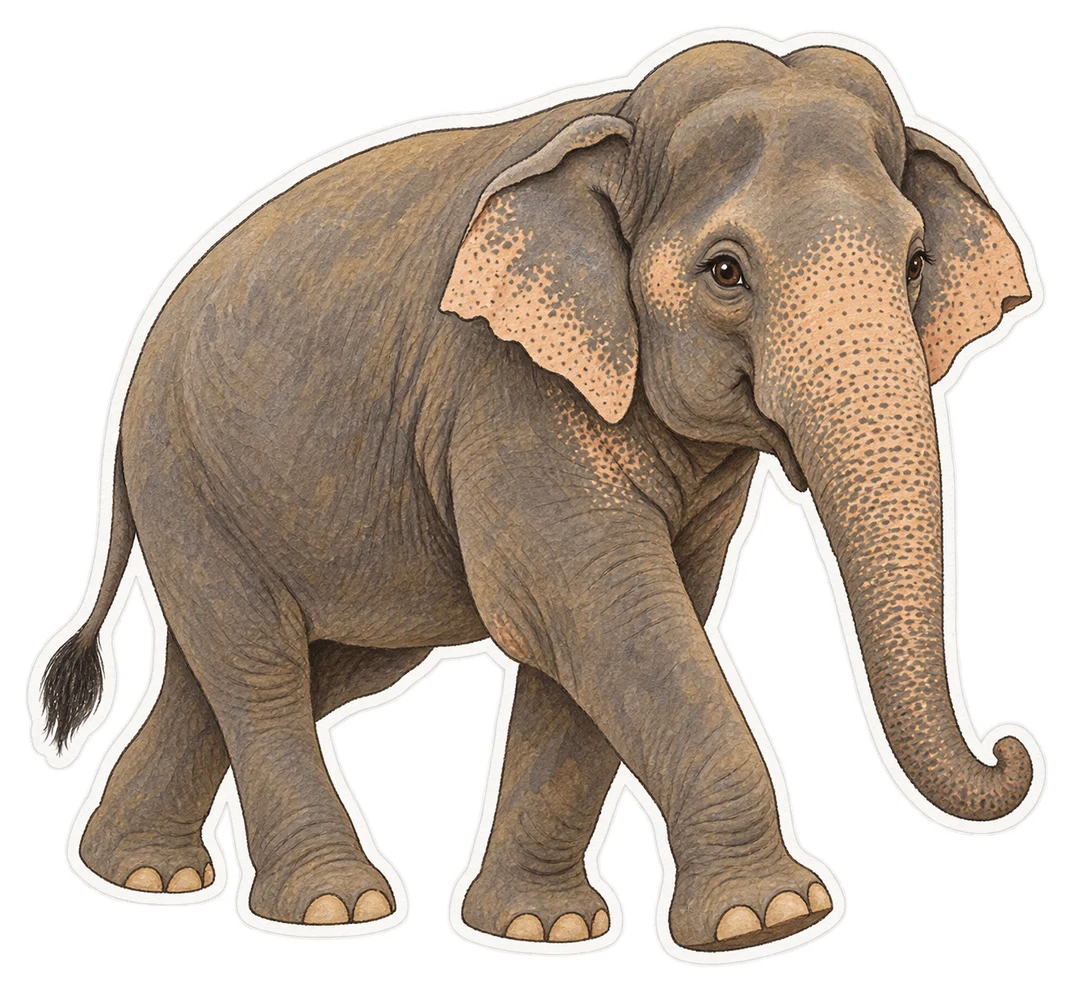 L’éléphant d’Asie (Elephas maximus)