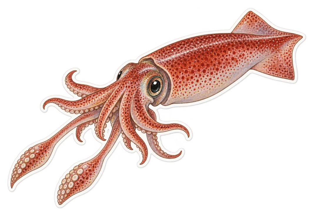 L'encornet rouge (Illex coindetii)