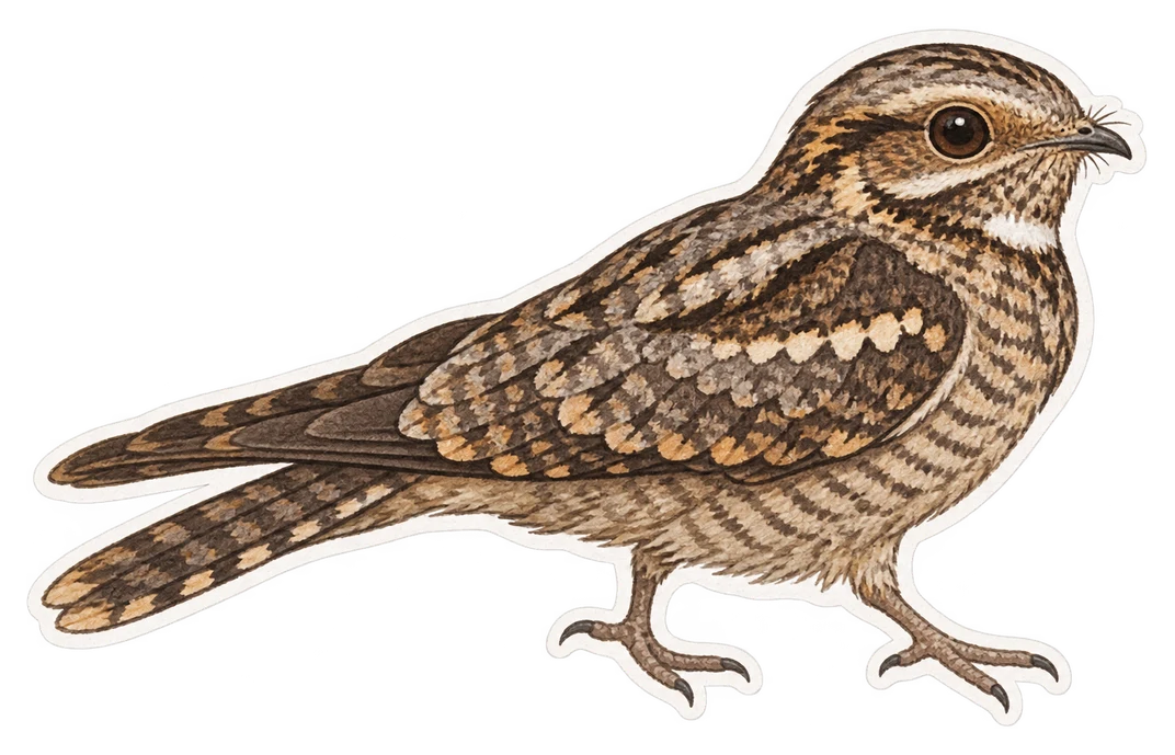 L’engoulevent d’Europe (Caprimulgus europaeus)
