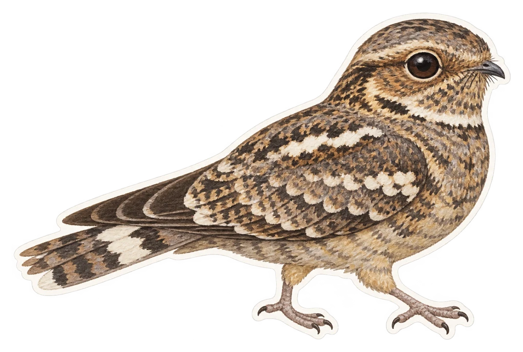 L'engoulevent de Vaurie (Caprimulgus centralasicus)