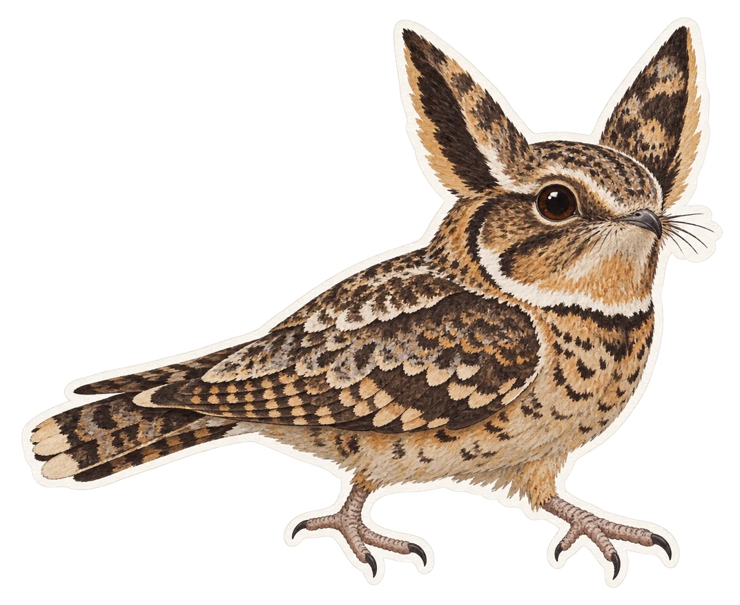 L'engoulevent oreillard (Lyncornis macrotis)