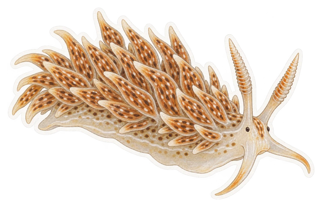 L'éolidie papilleuse (Aeolidia papillosa)