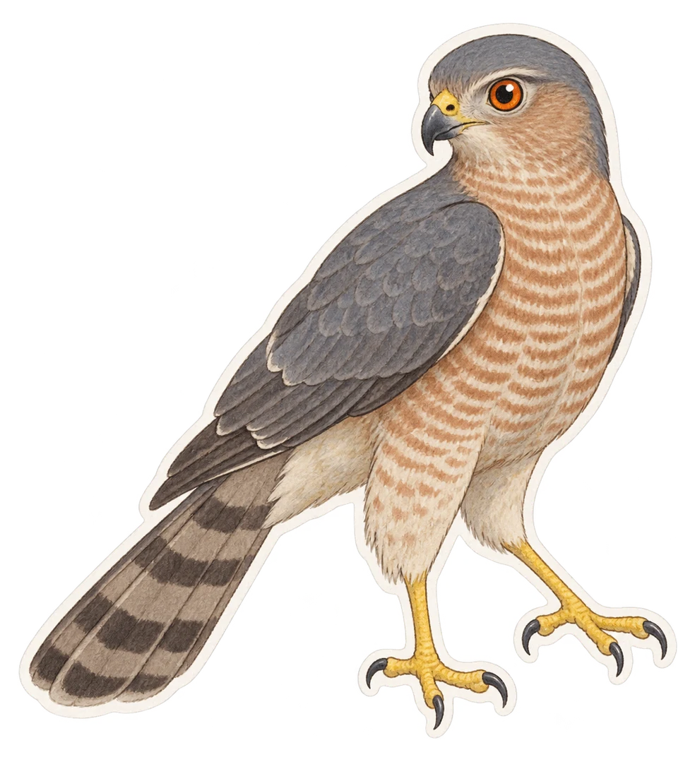 L'épervier shikra (Accipiter badius)