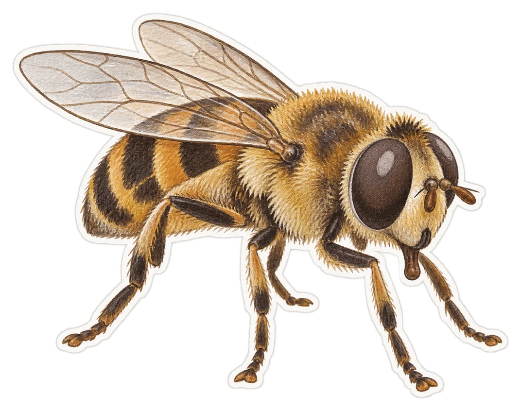L'éristale gluante (Eristalis tenax)