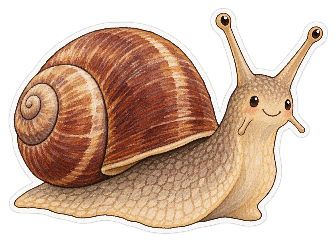 L'escargot de Bourgogne (Helix pomatia)