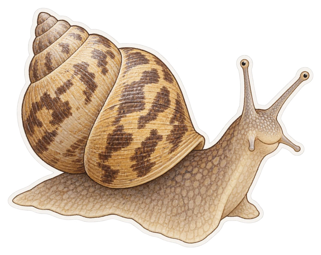 L'escargot élégant (Pomatias elegans)