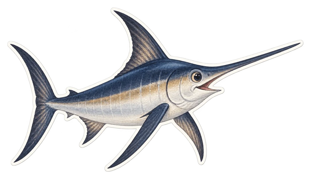 L'espadon (Xiphias gladius)
