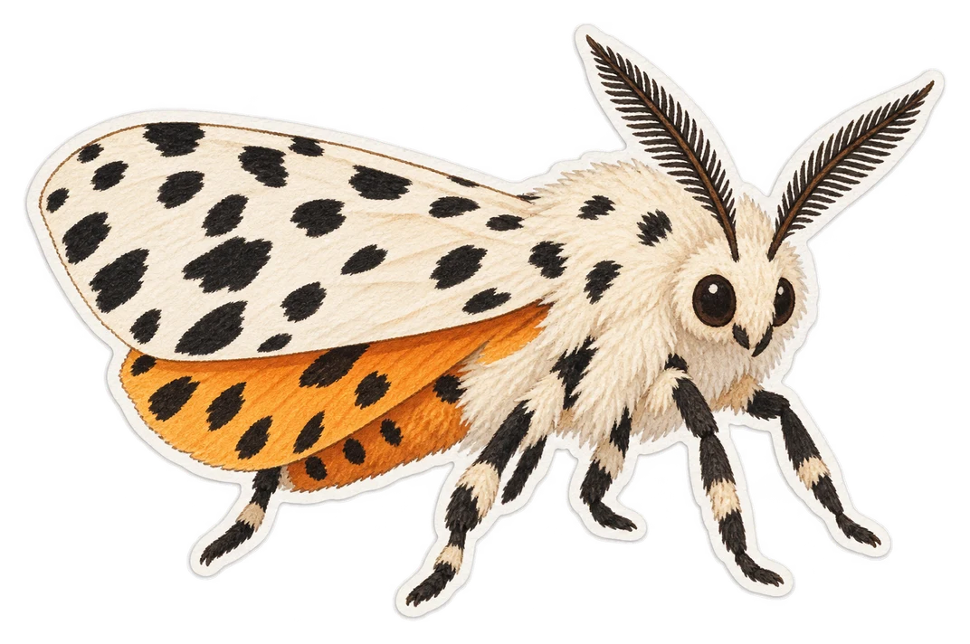 L’estigmène dimorphe (Estigmene acrea)