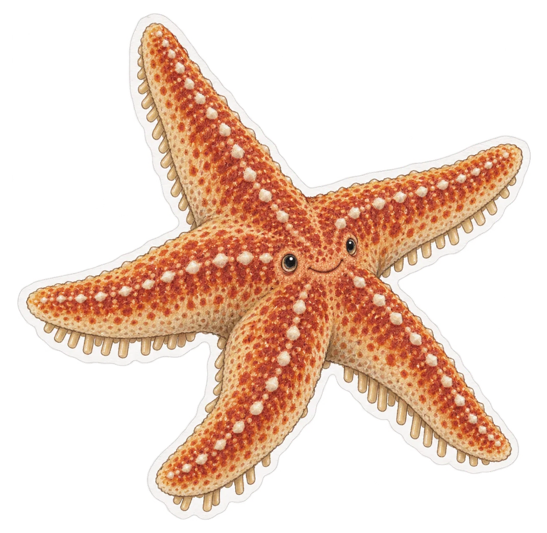 L’étoile de mer commune (Asterias rubens)