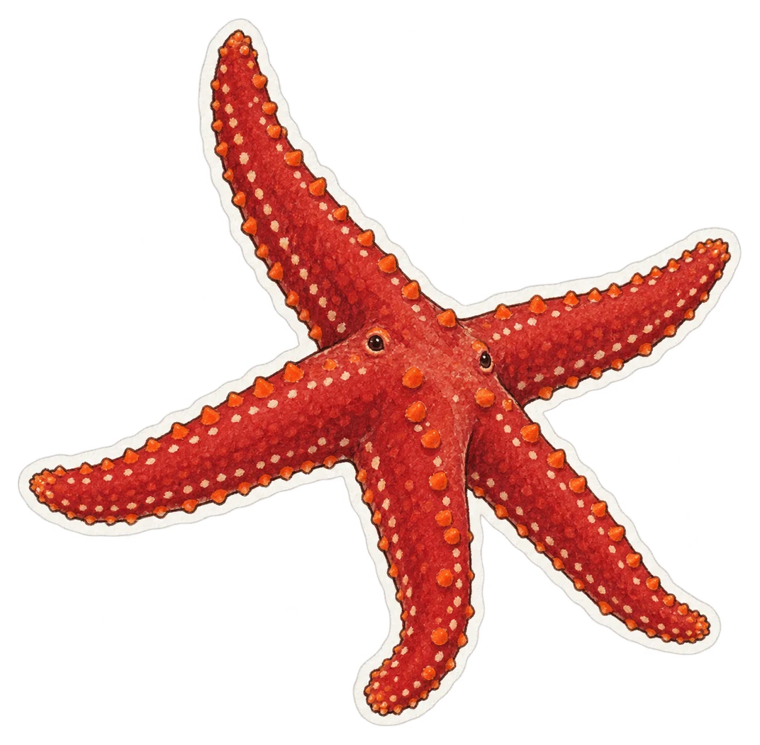 L’étoile de mer rouge (Echinaster sepositus)