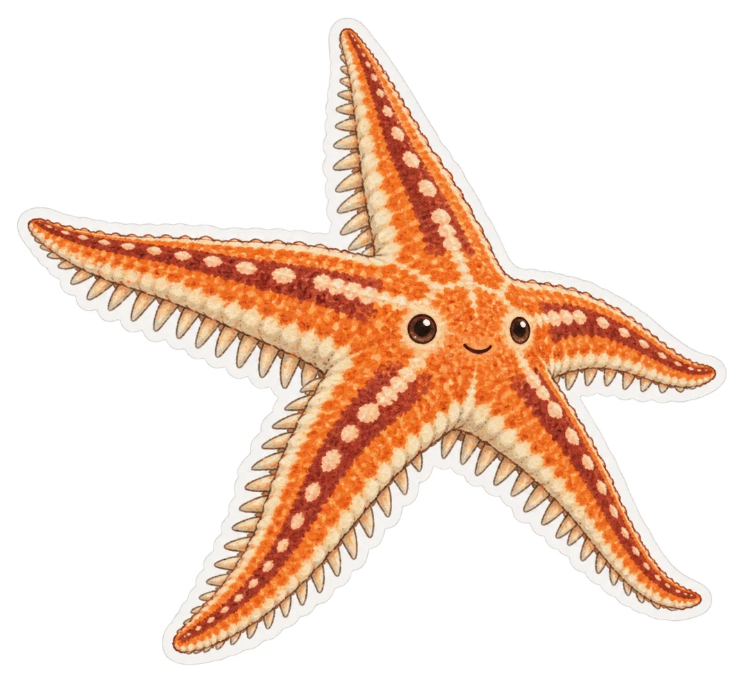 L'étoile peigne (Astropecten aranciacus)
