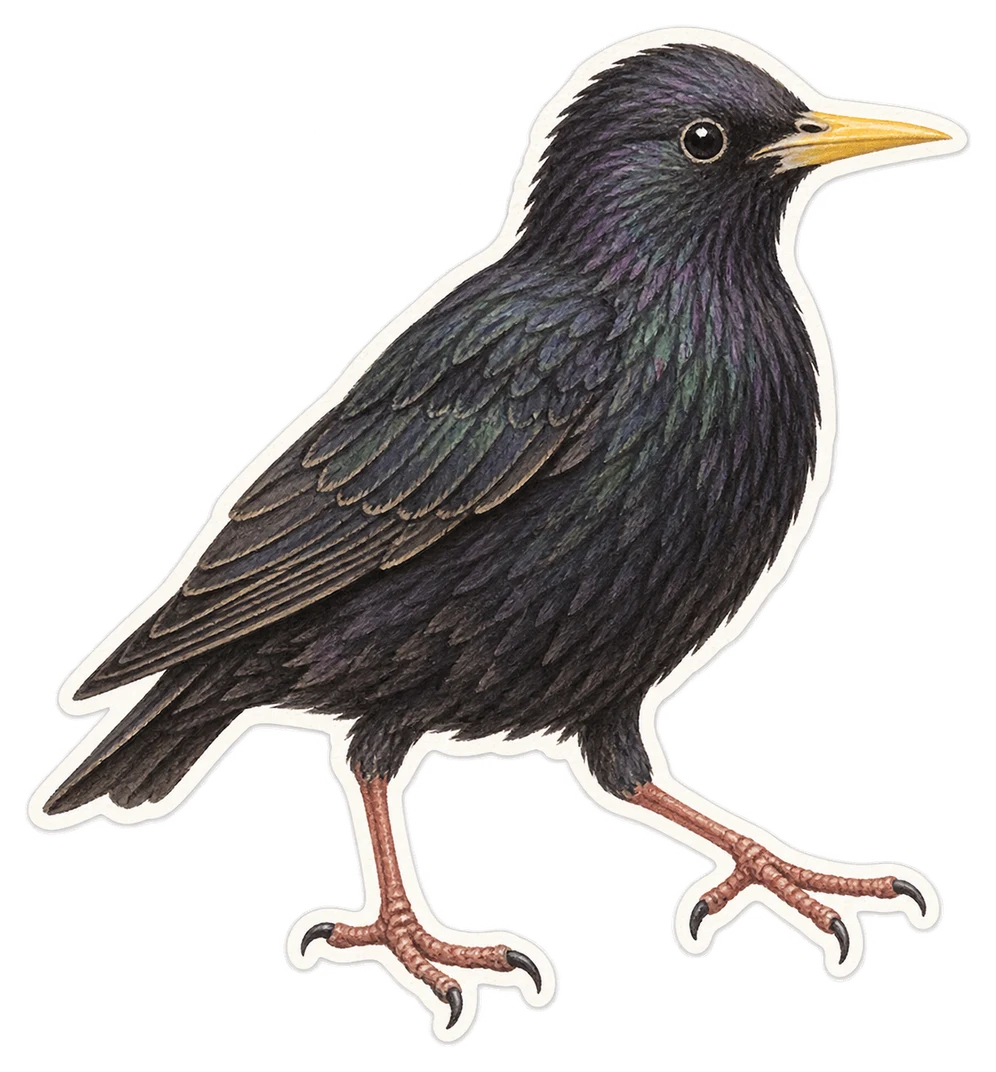 L'étourneau unicolore (Sturnus unicolor)