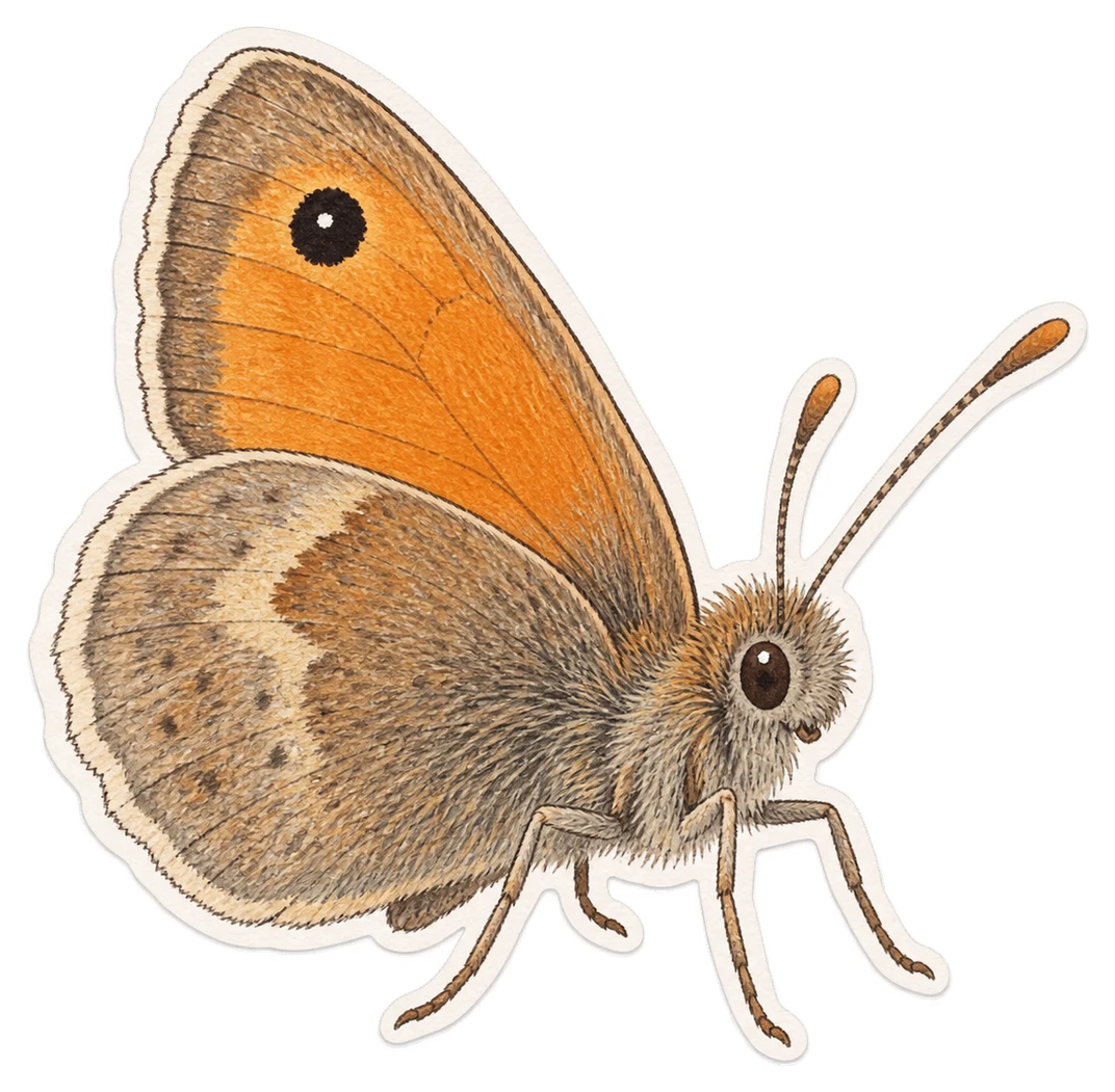 Le fadet commun (Coenonympha pamphilus)