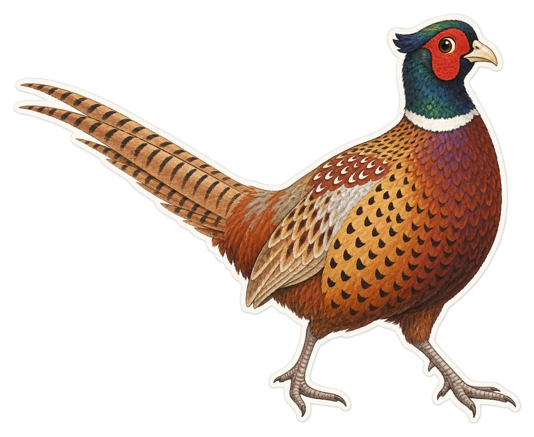Le faisan de Colchide (Phasianus colchicus)