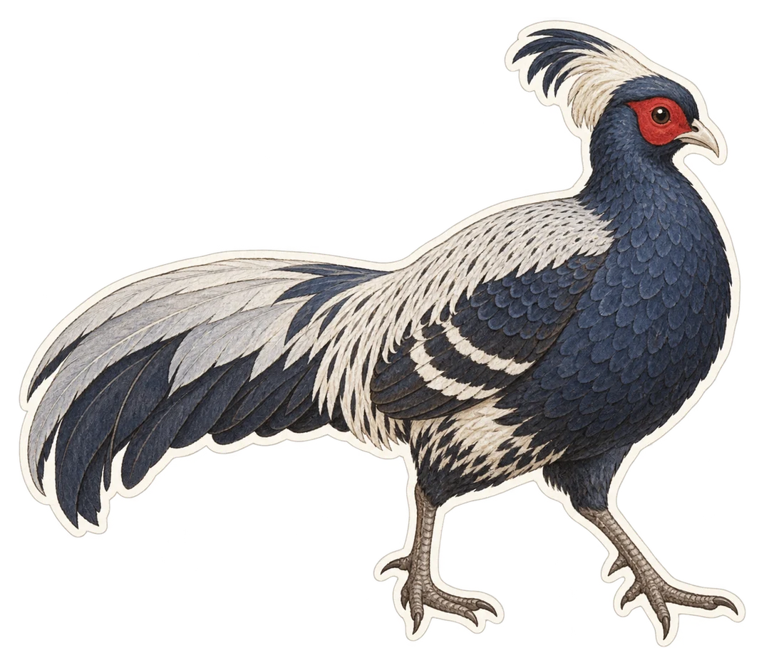 Le faisan de Wallich (Catreus wallichii)