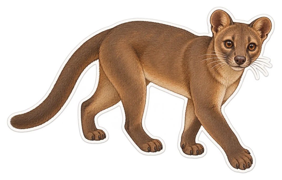 Le fanaloka (Fossa fossana)