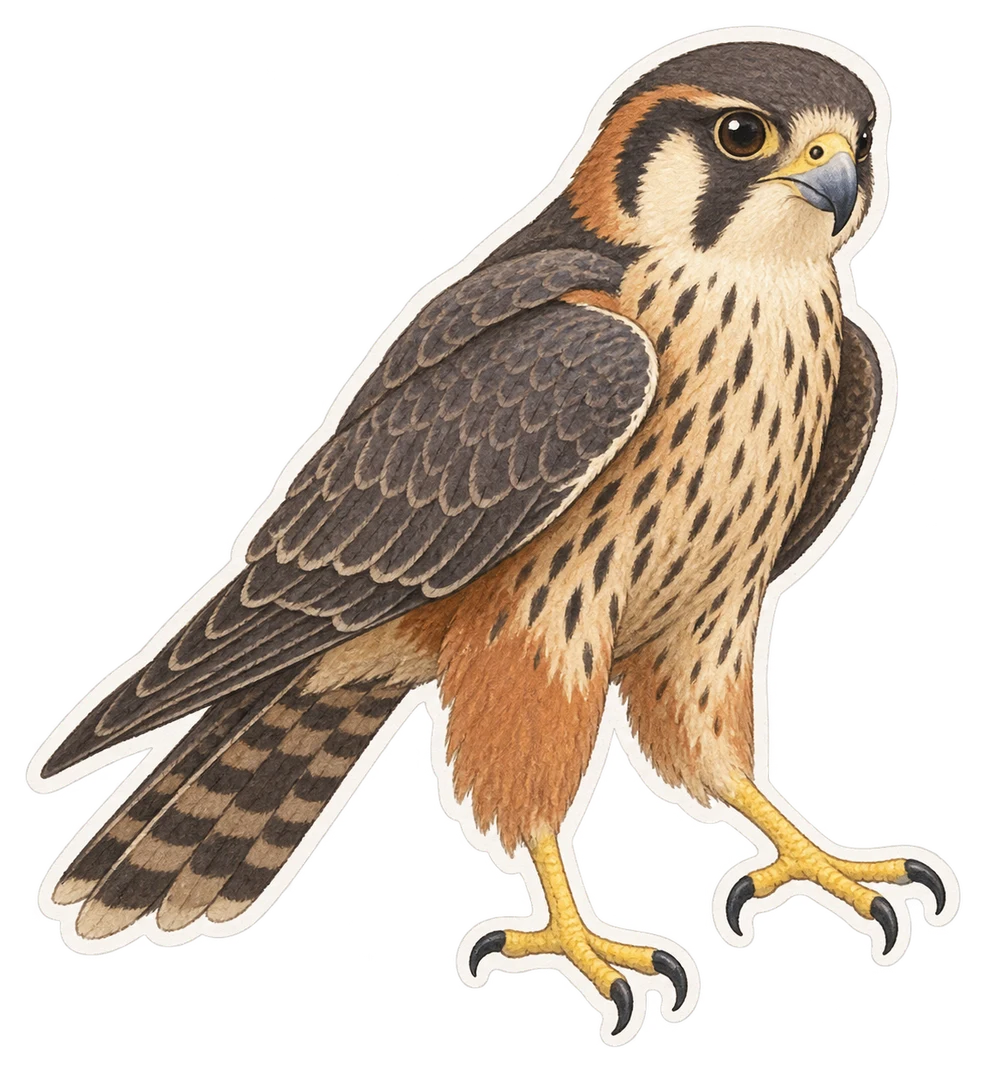 Le faucon bérigora (Falco berigora)