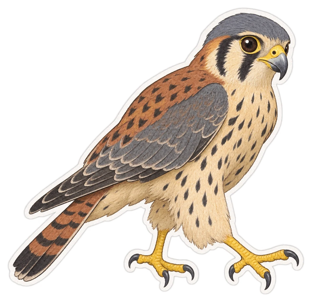 Le faucon chicquera (Falco chicquera)