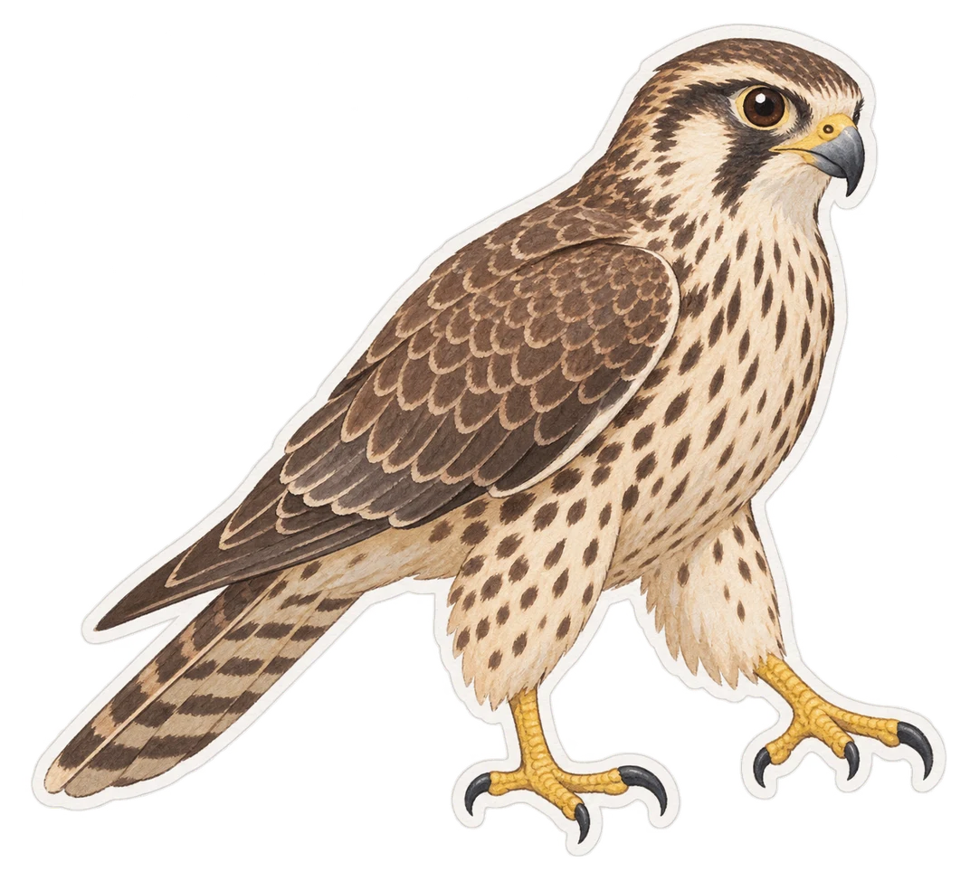 Le faucon des prairies (Falco mexicanus)